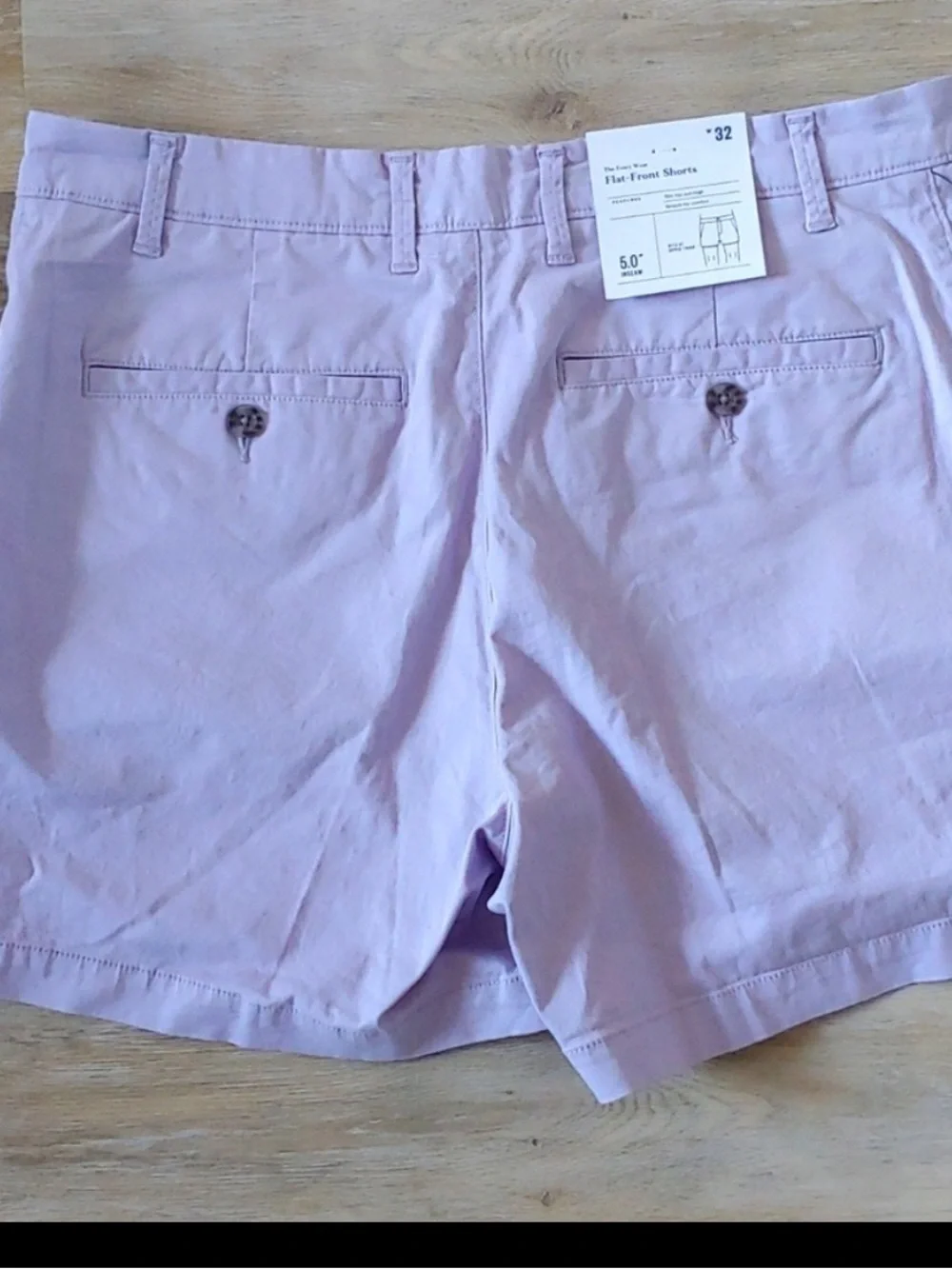 NWT Goodfellow & Co Men's Every Wear Flat Front Shorts Purple Size 32
